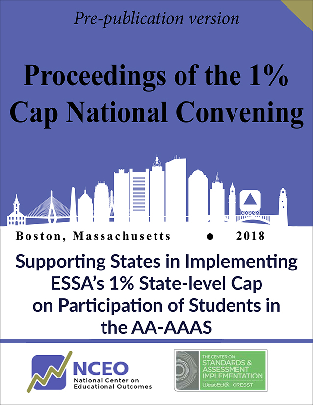 Cover of "Proceedings of the 1% Cap National Convening"